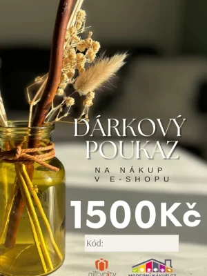 Dárkový certifikát v hodnotě 1500 Kč Home Elements Poslední Šance