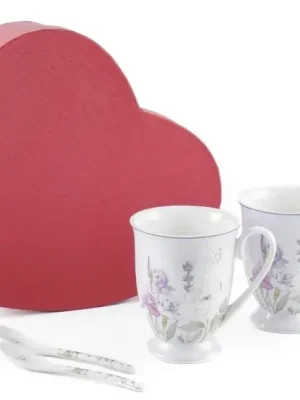 Hrnky se lžičkami 280 ml, Levandule Home Elements Bezpečná Platba
