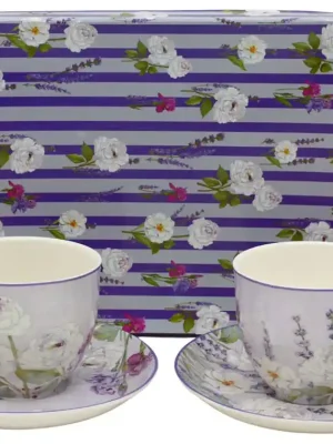 Šálky s podšálky 2 x 270 ml, Levandule Home Elements Top Prodej