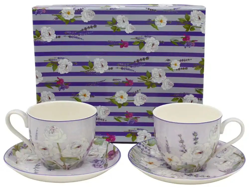 Šálky s podšálky 2 x 270 ml, Levandule Home Elements Top Prodej