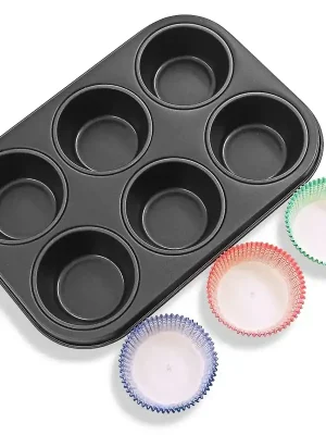 Expresní Doručení Gardenia plech na 6 muffinů 27 x 19 cm Guardini