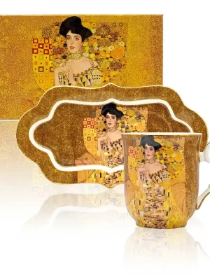 Hrnek 360 ml s podtáckem, Klimt Adele Home Elements Bezpečná Platba