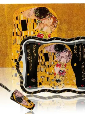 Super Cena Servírovací podnos, Klimt Polibek tmavý Home Elements