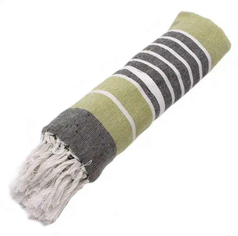 Aktuální Rychleschnoucí ručník fouta zelený a šedý Home Elements