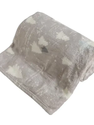 Ověřený Mikroflanelová deka, Lesík, šedá Home Elements