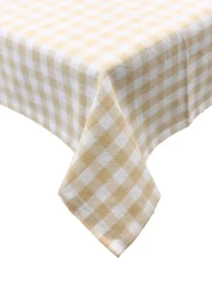 Zlevněný Ubrus Béžové káro Home Elements