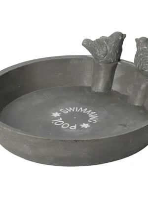 HOME ELEMENTS Pítko pro ptáky 23,5 x 23,5 x 6,5 cm, barva antracit Home Elements Pouze Dnes