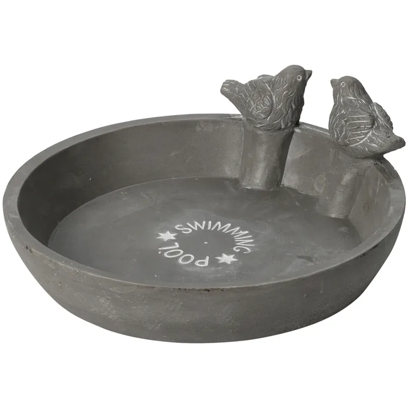 HOME ELEMENTS Pítko pro ptáky 23,5 x 23,5 x 6,5 cm, barva antracit Home Elements Pouze Dnes