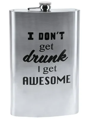 Cenově Výhodný HOME ELEMENTS Maxi placatka 1,8 l, I don‘t get drunk I get awesome Home Elements