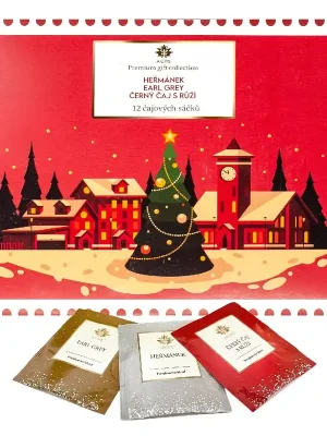 Premium gift collection - Heřmánek, Earl Grey, Černý čaj s růží ARÔME Časově Omezené