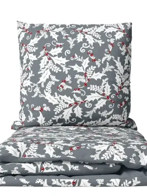 Povlečení mikroflanel Šedá cesmína Home Elements Výprodej