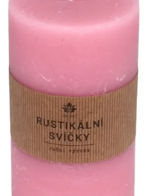 Rustikální svíčka, růžová ARÔME Hit Sezóny