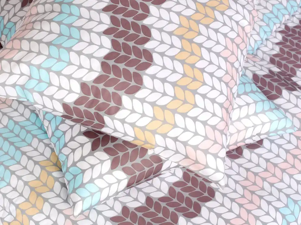 Novinka Povlečení saténové, Barevný pletený vzor Dreamy Linens