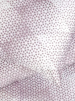 Značkový Povlečení saténové, Geometrická mozaika Dreamy Linens
