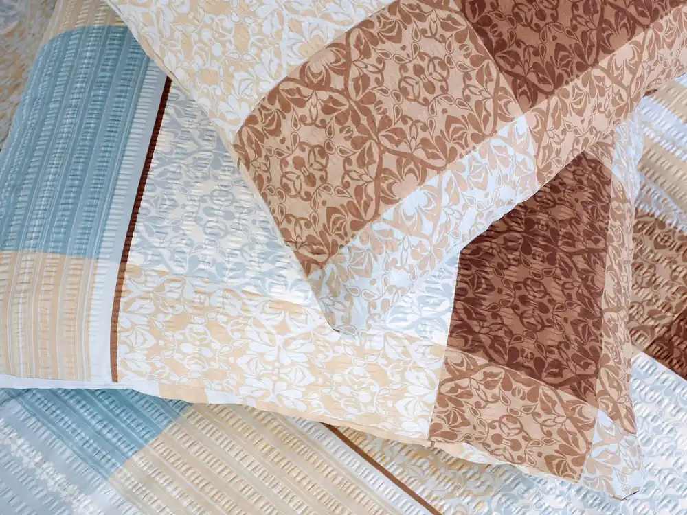 Přímo Od Výrobce Povlečení krepové, hnědé a modré Royal Dreamy Linens