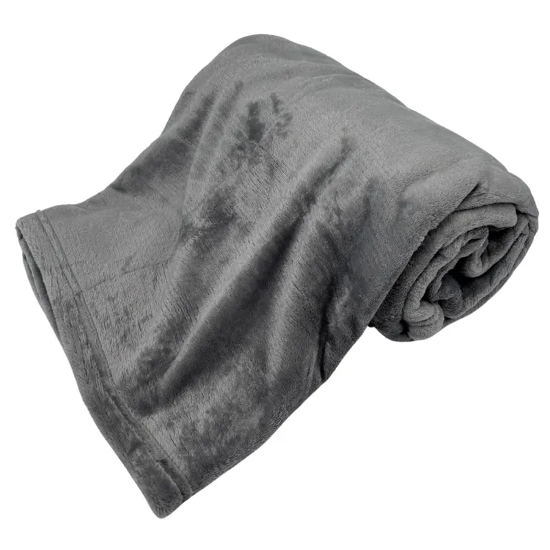 Mikroflanelová deka, lesklá šedá Home Elements Zlevněný