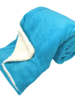 Cenově Výhodný Mikroflanelová deka, tyrkysová Home Elements