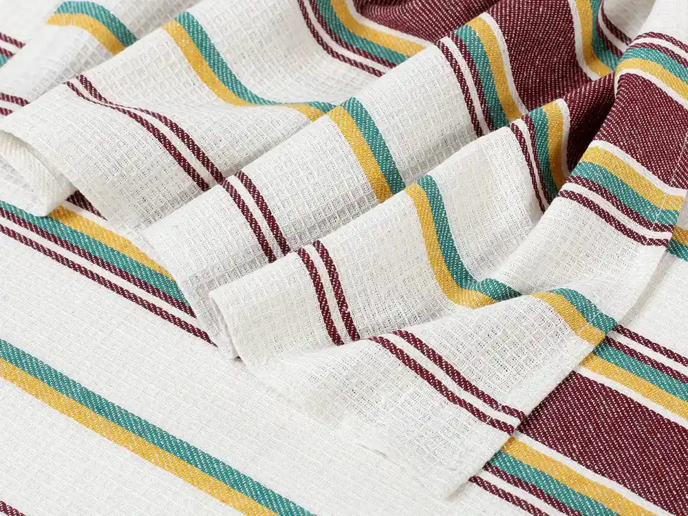 Expresní Doručení Kuchyňská utěrka, hnědá a zelená Classic režná Dreamy Linens