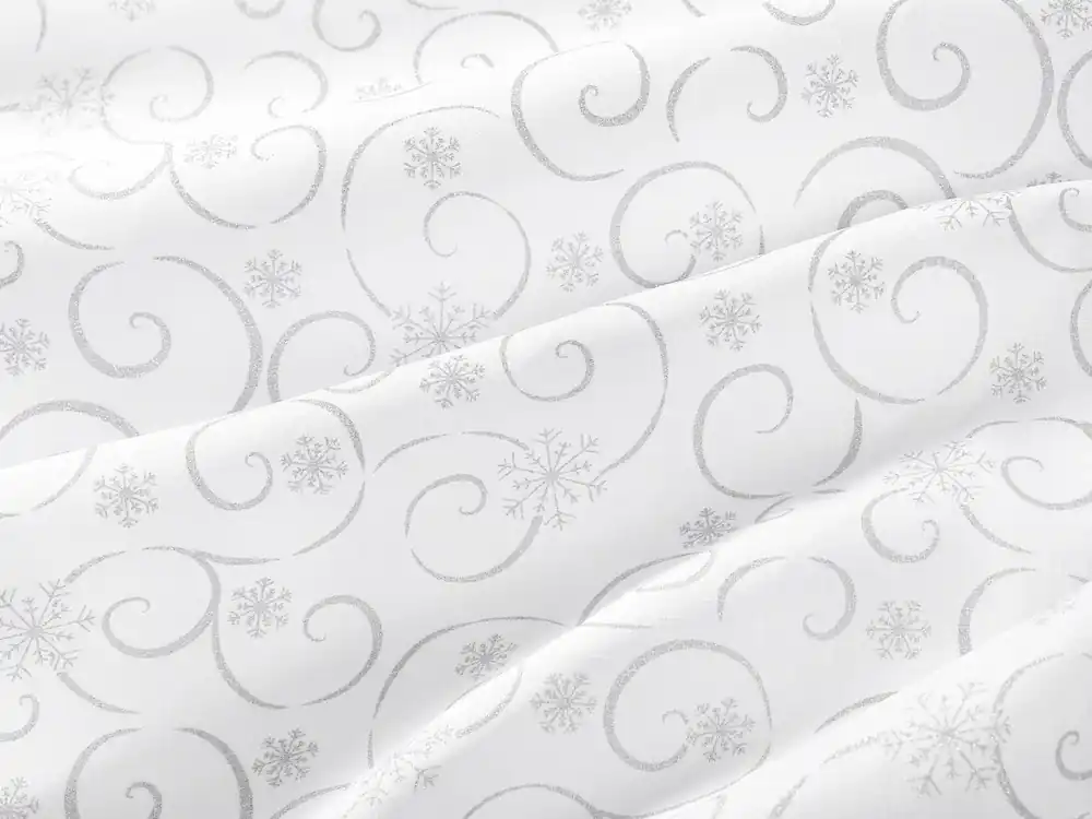 Výprodej Ubrus teflonový, bílý Vánoční kouzlo Dreamy Linens