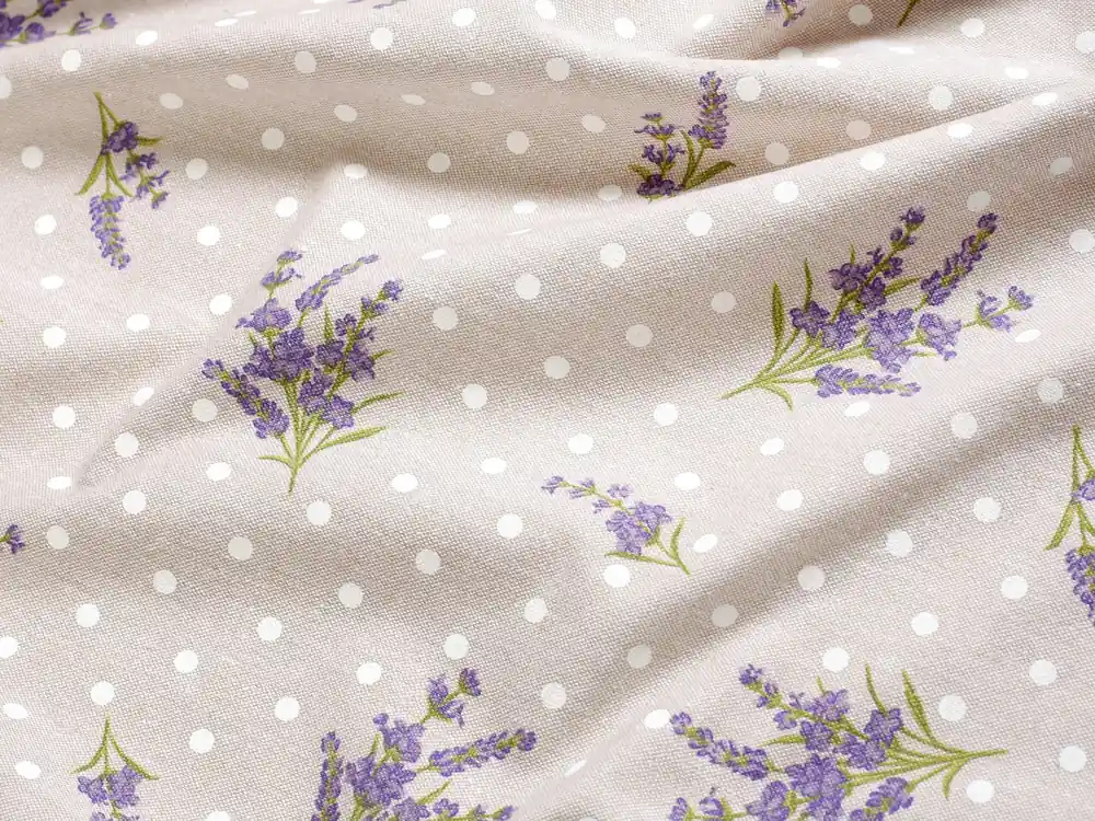 Kup Teď Ubrus bavlněný, Levandule s puntíky Dreamy Linens