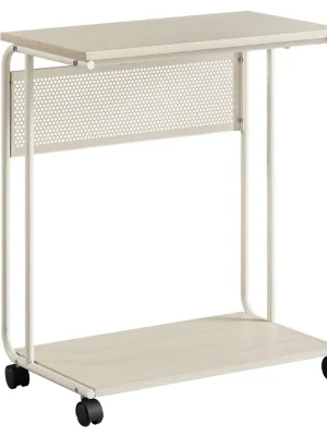 Nová Kolekce Odkládací stolek 55x32x66cm, mdf, bělený dub, AKF-E1012 CRM