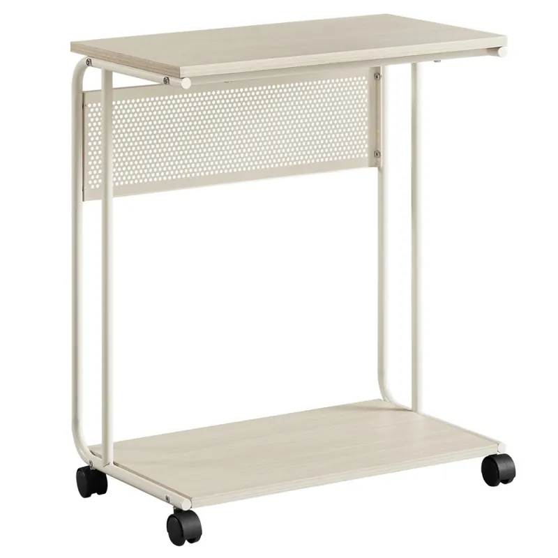 Nová Kolekce Odkládací stolek 55x32x66cm, mdf, bělený dub, AKF-E1012 CRM