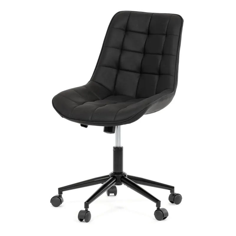 Sleva Pracovní židle, výškově nastavitelná, černá látka, KA-V3120 BK3