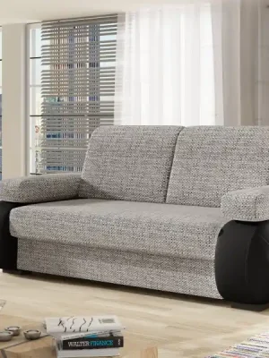 Rozkládací pohovka TIGRA - Barva šedá / černá eup213837euv1 Expresní Doručení