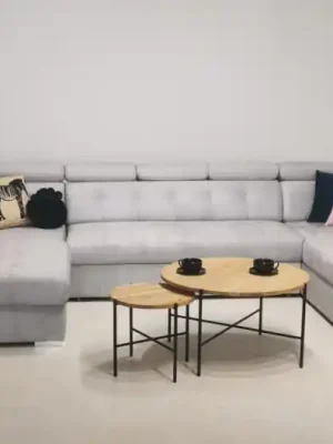 Hit Sezóny Rozkládací rohová sedačka AMORIS U šedá