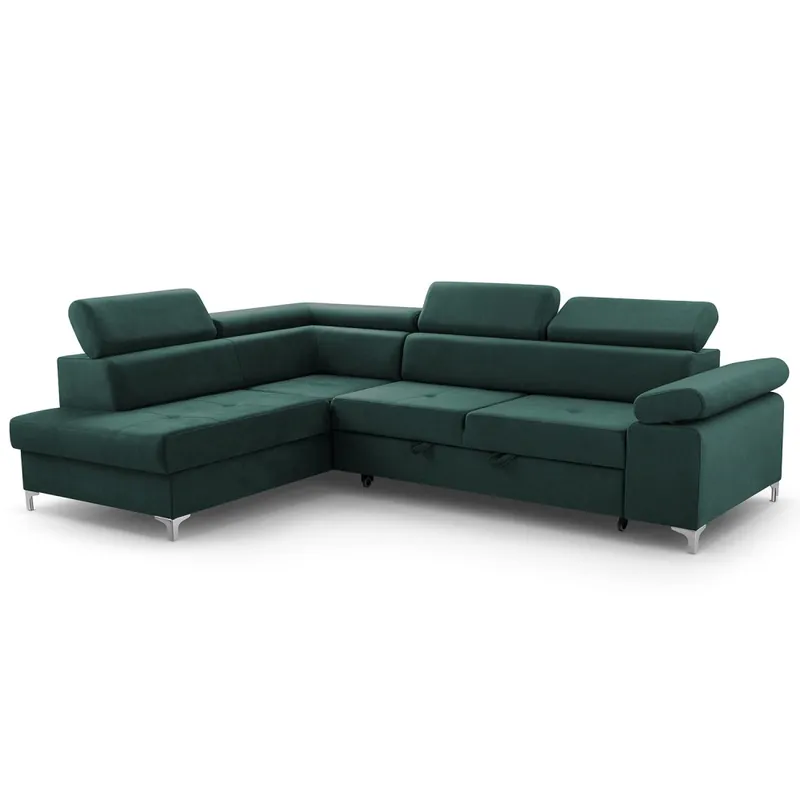 Rozkládací rohová sedačka MARINA - Barva zelená eup344293euv1Umístnění rohu levý roh Pouze Dnes