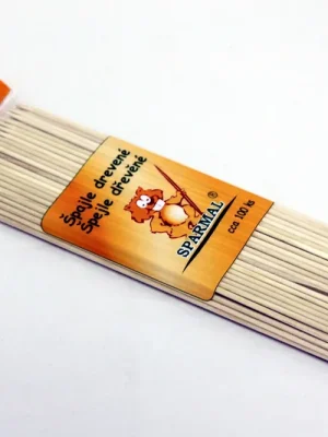 Hit Sezóny SPARMAL - Špejle dřevěné hrocené 100ks 3x250mm