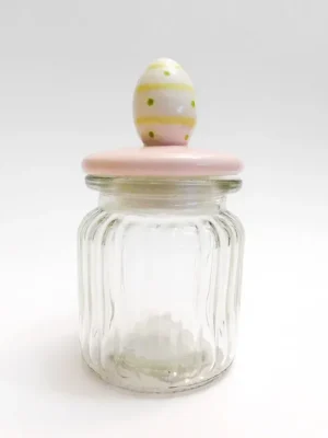 Autentický PROHOME - Dóza sklo 300ml keramické víčko různé motivy