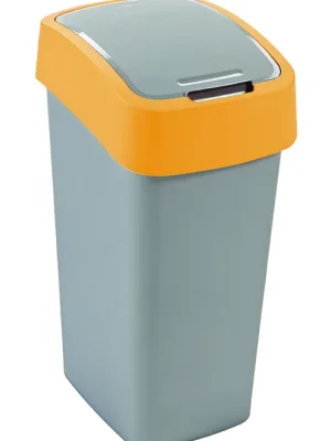 Cenově Výhodný CURVER - Koš odpadkový Flipbin 45l stříbrná / oranžová