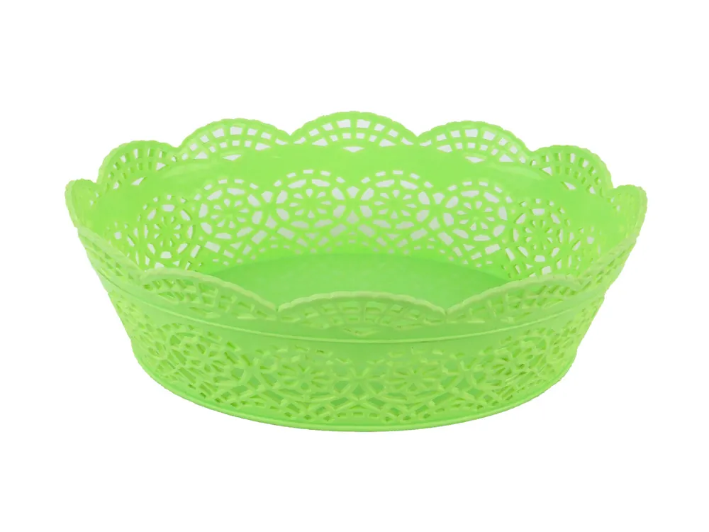 PROHOME - Košík 28cm plastový různé barvy Akční Nabídka