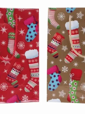 Finální Výprodej PROHOME - Taška vánoční 18,4x10,2x22,8cm různé barvy