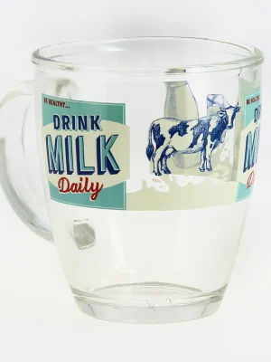 Finální Výprodej PROHOME - Hrnek 380ml sklo Milk