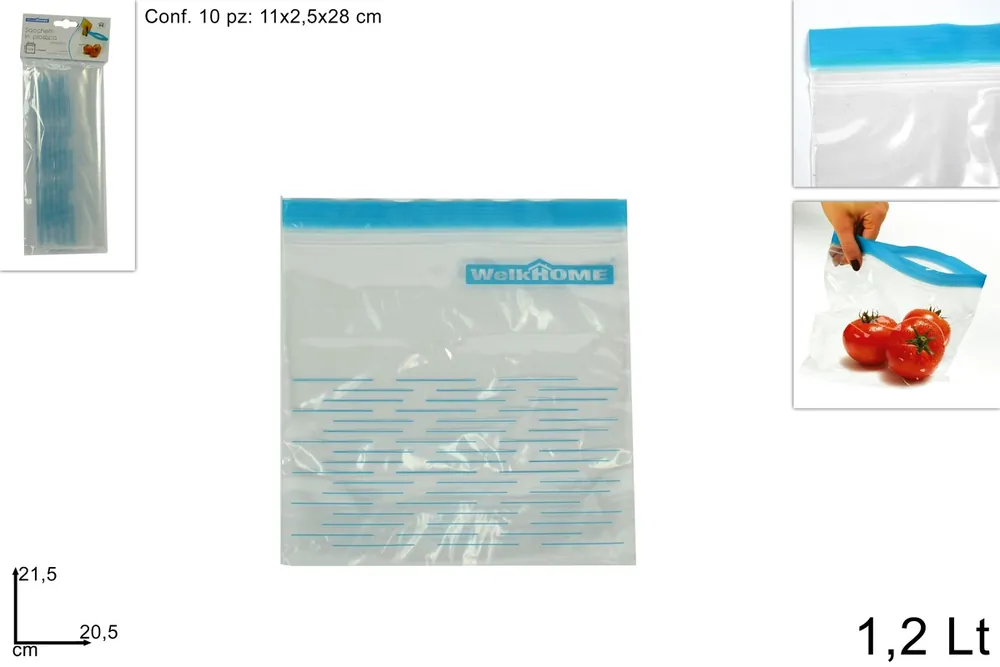 PROHOME - Sáček 20,5x21,5cm uzavíratelný 10ks Originální