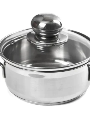 Ověřený SSW - Rendlík nerezový 16cm a skleněná poklice 1,5l