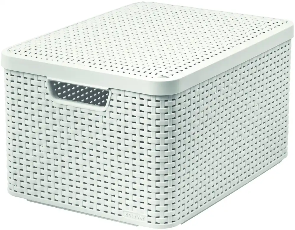Rychlé Dodání CURVER - Box úložný s víkem STYLE L krémový