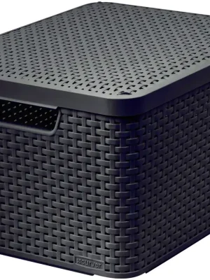 Přímo Od Výrobce CURVER - Box úložný s víkem STYLE L hnědý