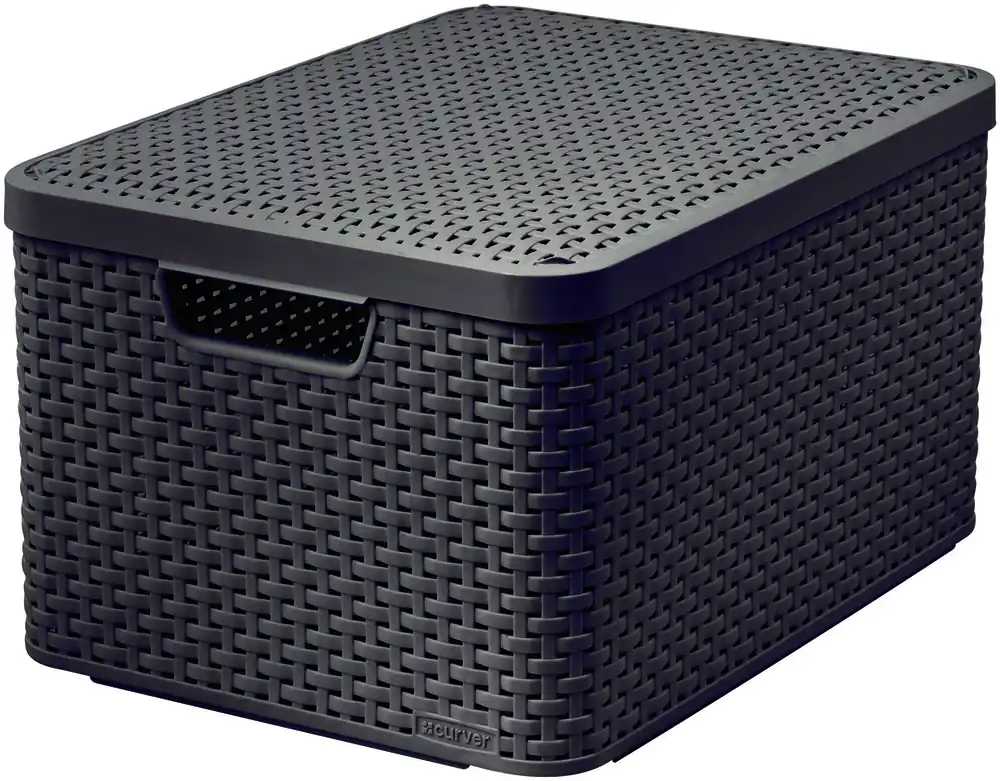 Přímo Od Výrobce CURVER - Box úložný s víkem STYLE L hnědý