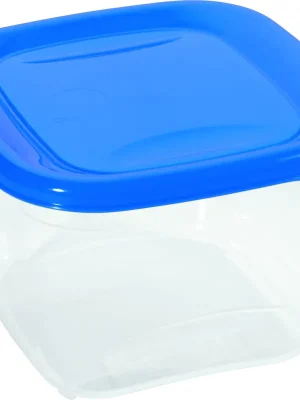CURVER - Dóza 1,2l FRESH & GO transparentní s modrým víčkem Vrácení Zdarma