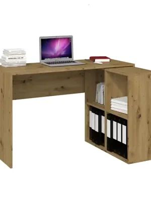 Psací stůl PLUS + regál MALAX 2X2 Dub artisan Časově Omezené