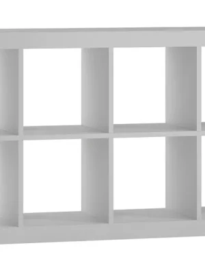 Tovární Cena Regál KALAX 2x4 Bílý (zbývá 5 ks)