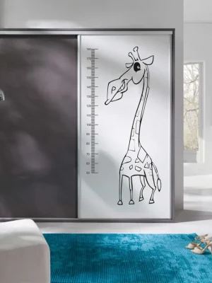 Akce Šatní skříň ZONDA Z20 šedá / bílý lesk žirafa
