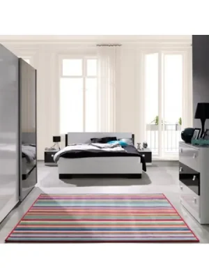 Ložnice LUX bílá / černý lesk Originální