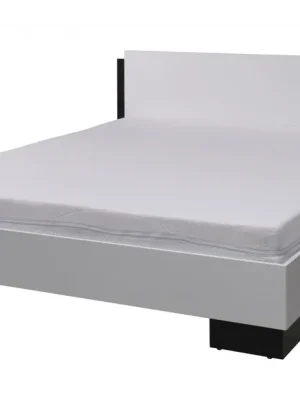 Postel LUX bílá / černý lesk Oblíbený