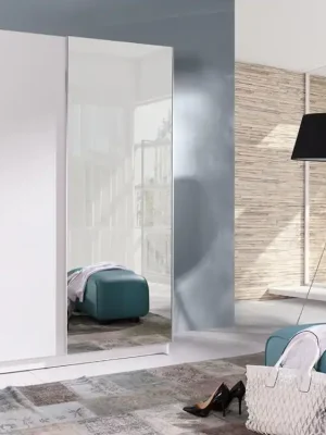 Šatní skříň BATUMI 2 Zrcadlo bílá Nejprodávanější