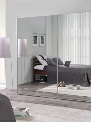 Rychlé Dodání Šatní skříň LUX 27 zrcadla