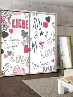 Sezónní Sleva Šatní skříň PENELOPA 205 Láska